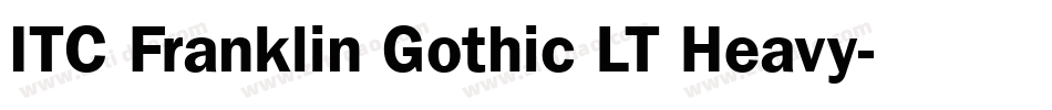 ITC Franklin Gothic LT Heavy字体转换